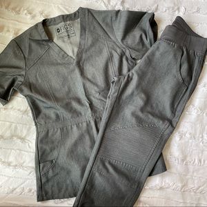 Figs Graphite Moto Scrub Set XXS